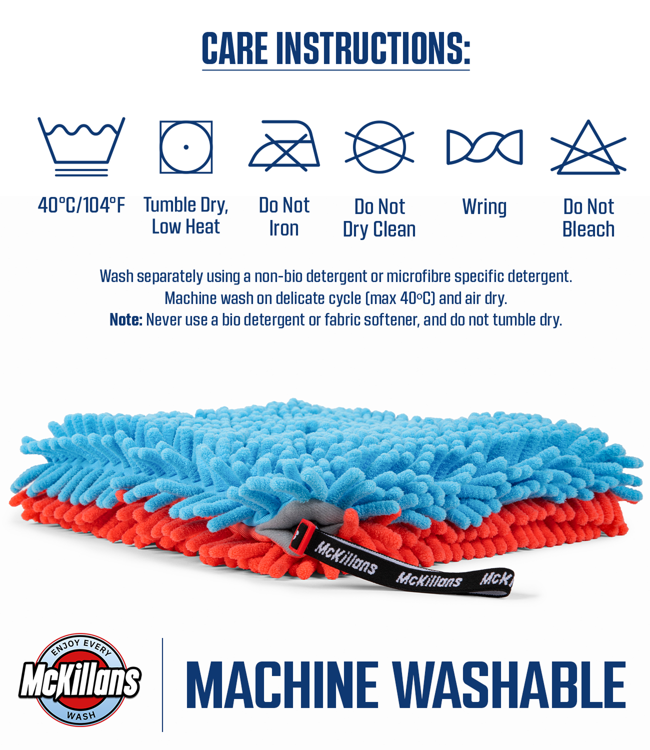 McKillans® Dual-Color Chenille Wash Pad (Pack of 2)