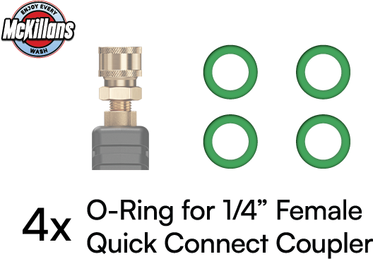 Seals Refresh Kit for Pressure Washer Gun With Swivel