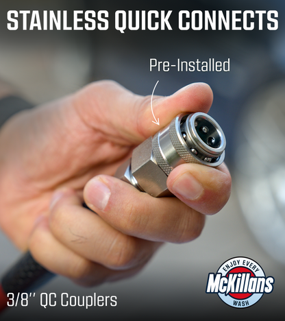 QC Installed Pressure Washer Hose 1/4" x 50FT