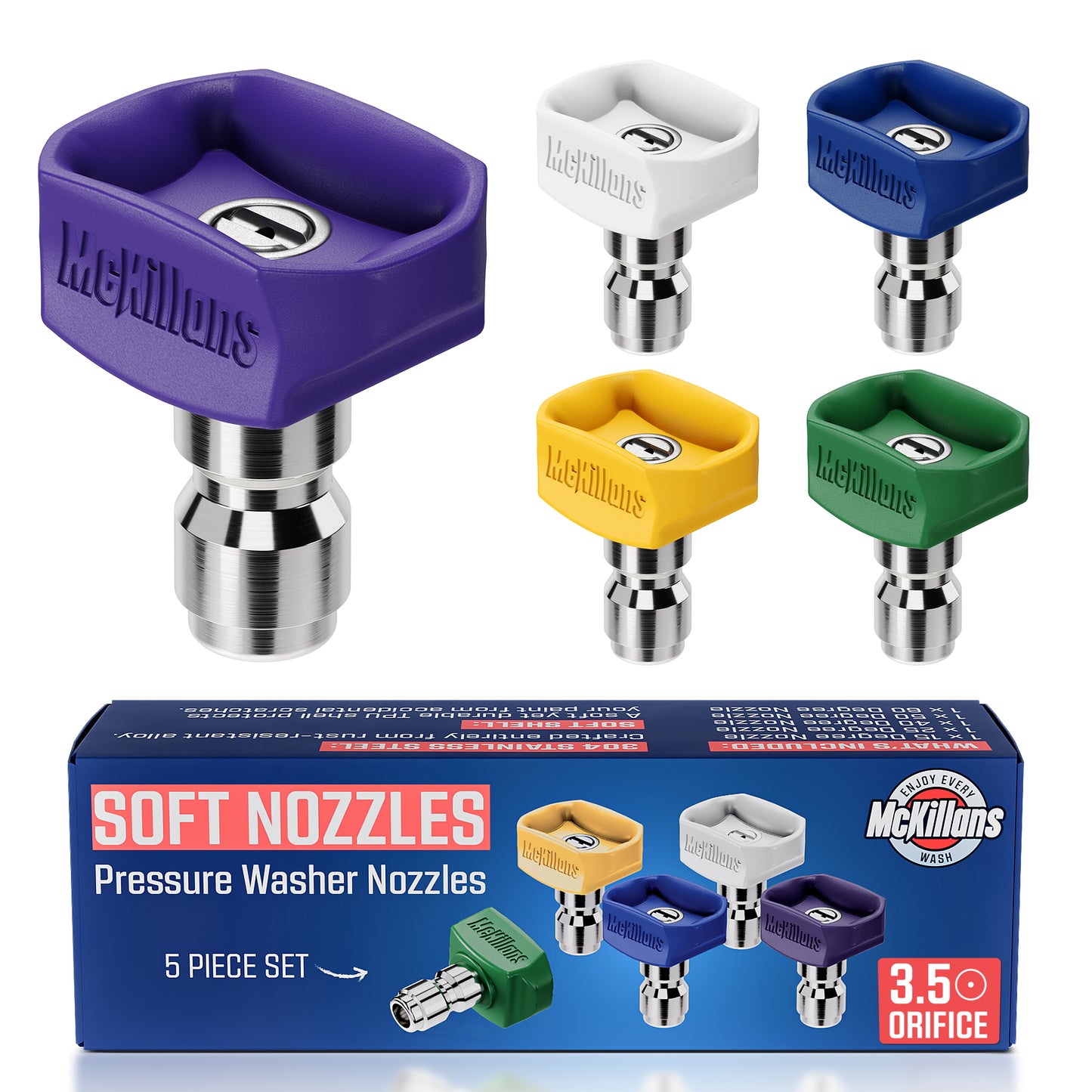 Soft Nozzles (15°, 25°, 40°, 50°, 60°)
