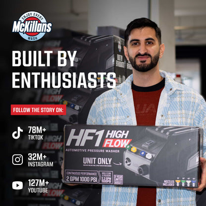 McKillans HF1 — High-Flow Pressure Washer for Cars