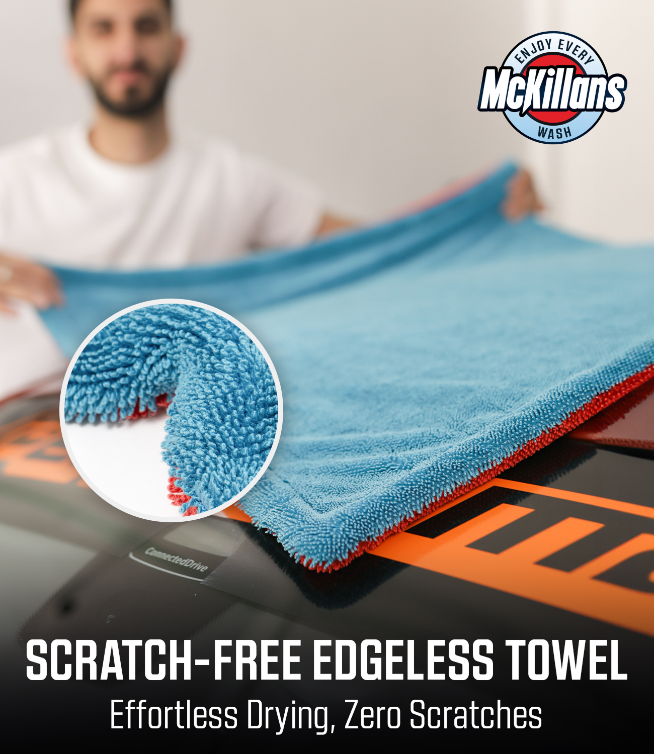 Dual Color Drying Towel 1200GSM 36x28"