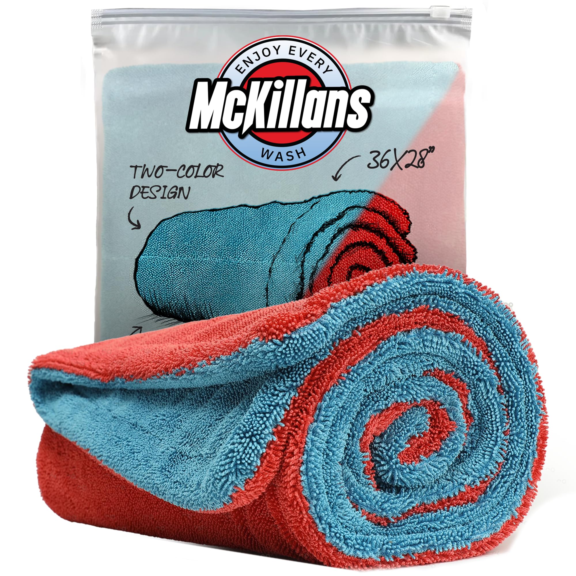 Dual Color Drying Towel 1200GSM 36x28