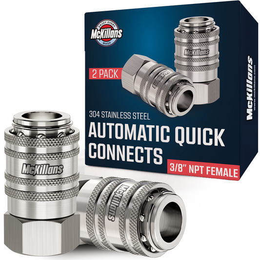 3/8" NPT Female Automatic Quick Connect Couplers
