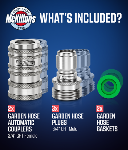 Automatic Garden Hose Quick Connects