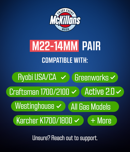 M22-14mm Quick Connect Pair