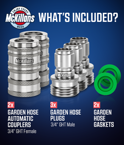 Automatic Garden Hose Quick Connects