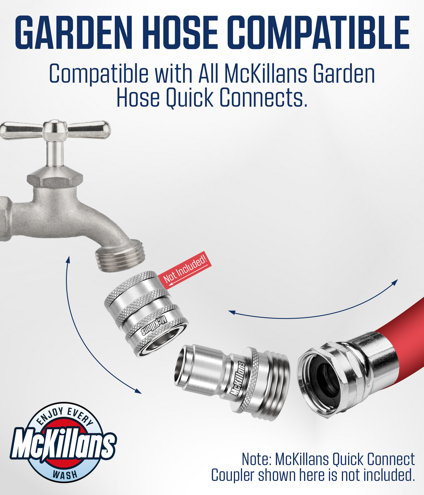 Garden Hose Male Plugs (3 pack)