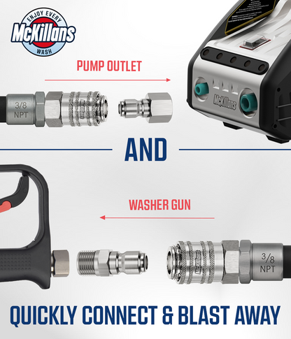 3/8" NPT Automatic Quick Connect Set of 4