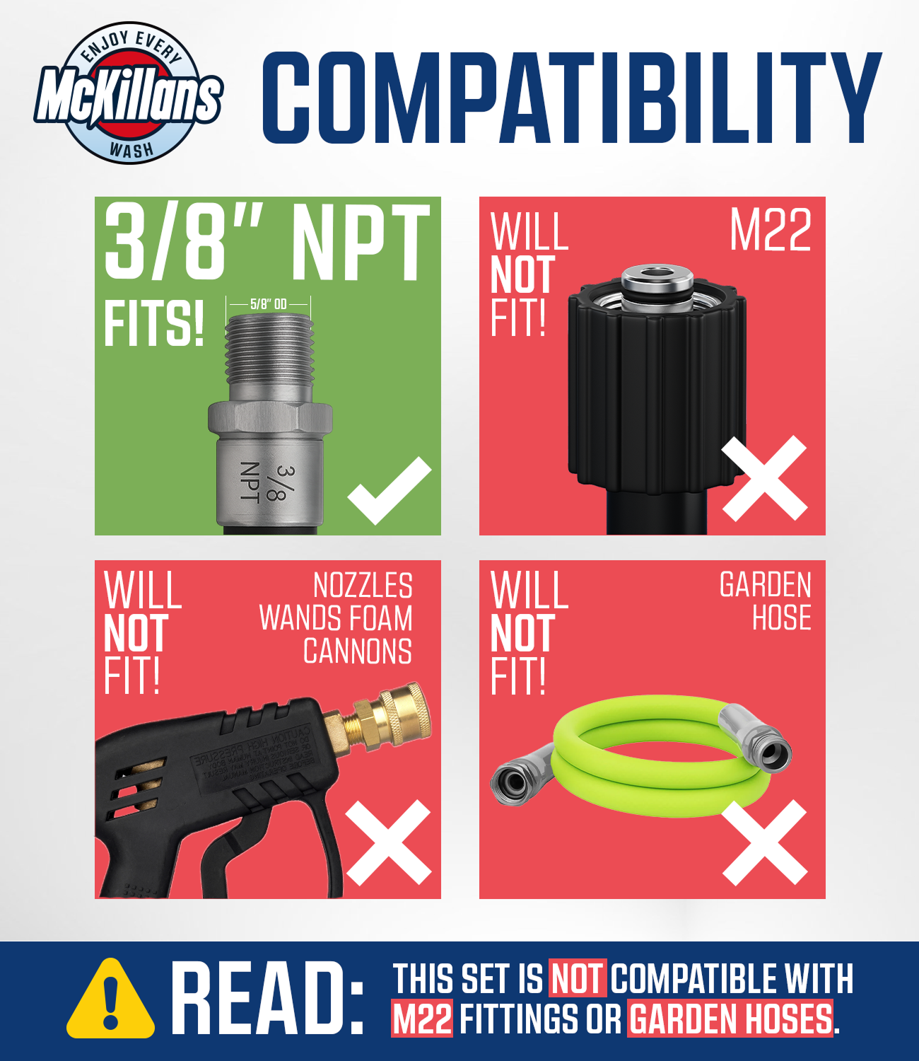 3/8" NPT Automatic Quick Connect Set of 4