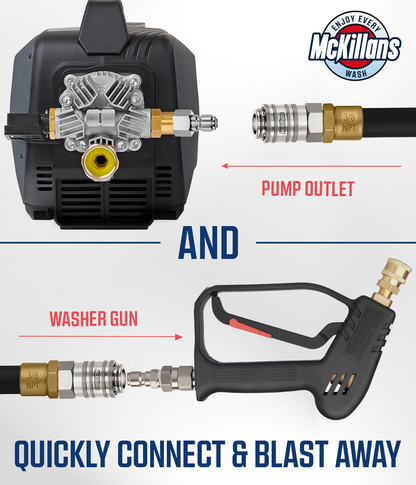 3/8" NPT Female Automatic Quick Connect Couplers