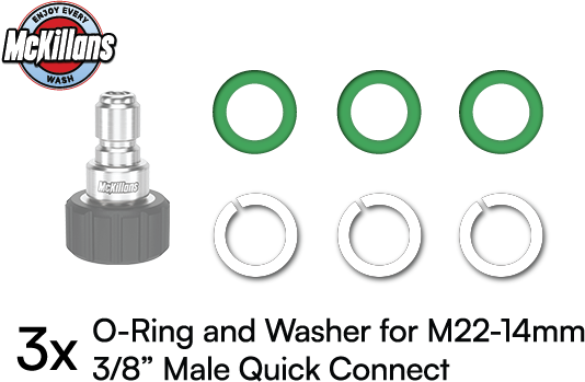 Seals Refresh Kit for M22-14mm Quick Connect Kit
