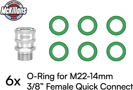 Seals Refresh Kit for M22-14mm Quick Connect Kit