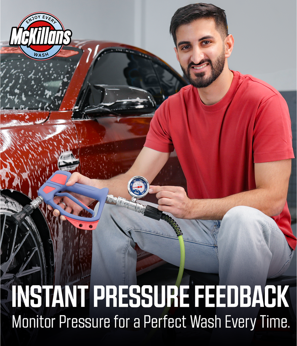 Pressure Washer Gauge With 3/8" Automatic Quick Connect
