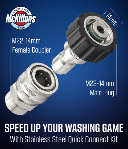 M22-14mm Quick Connect Pair