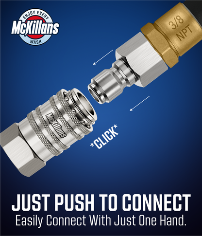 3/8" NPT Female Automatic Quick Connect Couplers