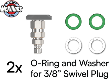 Seals Refresh Kit for Pressure Washer Gun With Swivel